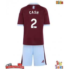 Aston Villa Matty Cash #2 Replica Home Stadium Kit for Kids 2026-27 Short Sleeve (+ pants)